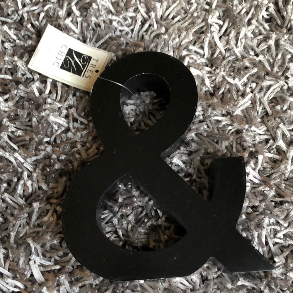 NWT wooden black & and sign